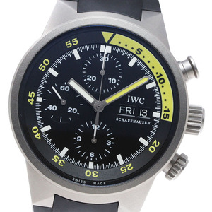 IWC SCHAFFHAUSEN IW371918 アクアタイマー クロノグラフ デイデイト 自動巻き メンズ 良品 _847938