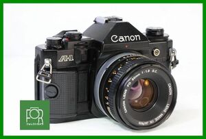 【同梱歓迎】実用■ Canon A-1 ボディ+FD 50mm F1.8 S.C.■シャッター全速・露出計完動・鳴きなし・割れなし■CCC127