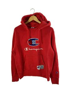 Champion◆100周年/パーカー/M/コットン/RED/S4309