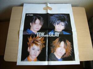 ☆めずらしいお品です！！☆　GLAY 　 TDK with GLAY 　 ビニール バッグ 【非売品】