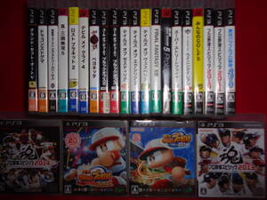 ★　PS3　24本　セット　★　実況パワフルプロ野球2016　2014　プロ野球スピリッツ2014など野球系多　　などまとめ　　大量ソフト6290A