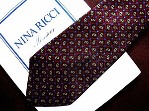 ♪21527D♪状態並品【ペイズリー 装飾 柄】ニナリッチ【NINA RICCI】ネクタイ