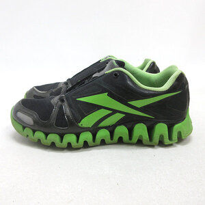 D■【27.5cm】リーボック/Reebok ランニングシューズ ZIGDYNAMIC V51101■黒 黄緑/MENS/3【中古】