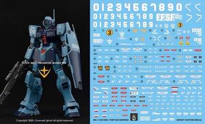 MG 1/100 ジム・スナイパーII用水転写式デカール　並行輸入品