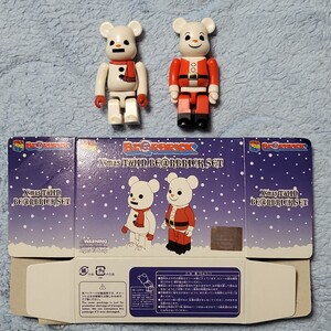 X’mas TWIN BE@RBRICK SET 2002 100% MEDICOM TOY クリスマス ツイン ベアブリック セット メディコムトイ Xmas Christmas