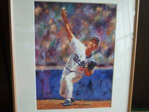 MLB野茂英雄投手　スコット・メドロック絵画（原画）　超貴重！