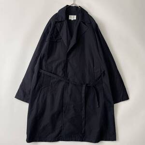 STILL BY HAND size/48 (r) スティルバイハンド コットン シルク シングル トレンチ コート ミリタリー ネイビー 紺 無地 日本製 COAT