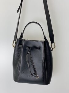 FURLA◆ミアステラハンドバッグ/ショルダーバッグ/レザー/BLK