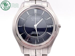 AL0604731　＃ CITIZEN シチズン H111-T012671 エコドライブ デイト アナログ 腕時計 黒文字盤 ブラック 純正ベルト ヴィンテージ