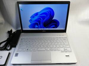 富士通 LIFEBOOK SH75/T Core i5-5200U(2.2GHz) 13.3インチ高解像度WQHD メモリ4GB HDD500GB DVDマルチ Webカメラ Windows11/office2016