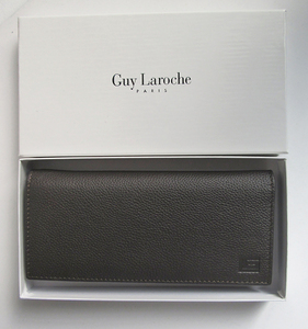 ギラロッシュ Guy Laroche ◆ 長財布　牛革　茶色　箱付き　　プレリーシミズ