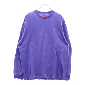 SUPREME シュプリーム Small Box Logo L/S Tee スモールボックスロゴ 長袖カットソー ロングスリーブTシャツ ロンT パープル