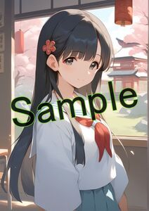 アイドルマスターシンデレラガールズ 小早川紗枝 高品質 ポスター A4 同人 アニメ イラスト 美少女 お一人1点限定 0111_0021