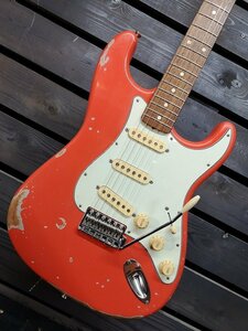 ◆Fender Japan Stratocaster ST-62A Relic レリック Fiesta Red フェンダー ストラト 検)james tyler Michael Landau suhr usa G1S22507