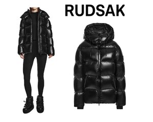 27万新品本物◆RUDSAK◆艶黒グロッシー撥水ダウンジャケット【ルドサック】 1円