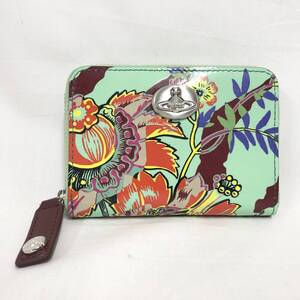 ○★訳有り 新品未使用　Vivienne Westwood (ヴィヴィアンウエストウッド)　TIGER FLOWER　小銭入れ　グリーン★○