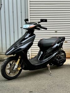 ホンダ ライブディオ カスタム ZX仕様 ロンホイ 7872km LEDテール タイヤ前後新品 手動チョーク 原付 50cc スクーター 実働 書類付き AF35