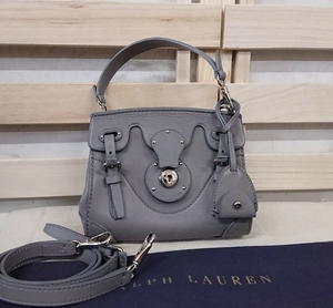 超美品☆RALPH LAUREN ラルフローレン リッキー レザー 2WAY ショルダーバッグ ミニ ポシェット