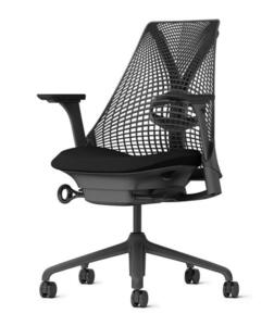 未使用 新品 Herman Miller ハーマンミラー セイルチェア/Sayl フルアジャスタブルアーム ランバサポート フル装備 ブラック