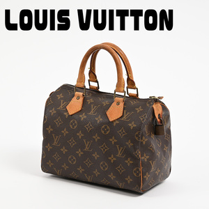 284-1◆LOUIS VUITTON/ルイヴィトン モノグラム スピーディ 25 ハンドバッグ ミニボストン ブラウン made in France M41528