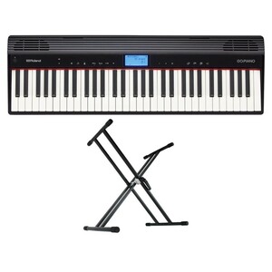 ローランド ROLAND GO-61P GO:PIANO エントリーキーボード ピアノ KS-020 X型スタンド付きセット