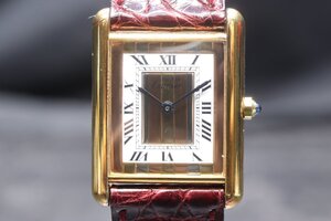 【ト足】 CARTIER カルティエ must de CARTIER TANK VERMEIL タンク シルバー 925 CM107CAA35