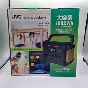 N39377□ JVC ポータブル電源 BN-RB10-C 未使用品 大容量 1002Wh/278400ｍAh 通電確認済 防災グッズ アウトドア リチウムイオン