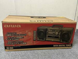 未開封 AIWA アイワ CD　Wラジカセ　システムコンポ　XG-E60
