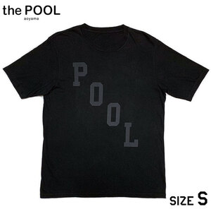 国内正規品■the POOL aoyama (ザ プール アオヤマ) POOL ロゴ プリント 半袖 Tシャツ黒ブラックM 藤原ヒロシ 日本製