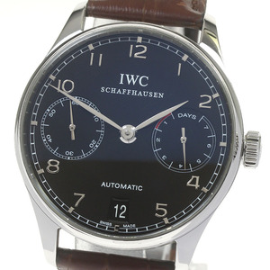 IWC SCHAFFHAUSEN IW500109 ポルトギーゼ 7デイズ 自動巻き メンズ 保証書付き_861301