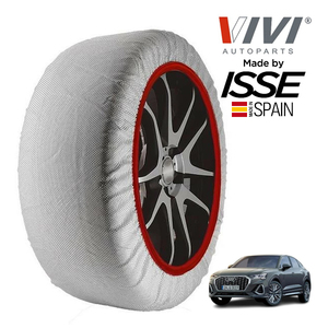 VIVI正規品 ISSE製造 アウディ Q3 スポーツバック 35TFSI Sライン 3BA-F3DXD 235/50R19 19インチ フロント スノーソックス 布製 チェーン