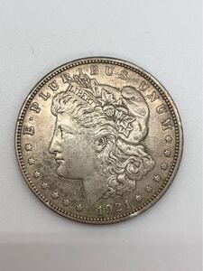 モルガンダラー 1ドル銀貨 1921年 E・PLURIBUS・UNUM 約26.6g アメリカ 古銭 外国貨幣