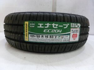 G-036 未使用タイヤ ダンロップ ENASAVE EC204 185/55R16 83V (1本)