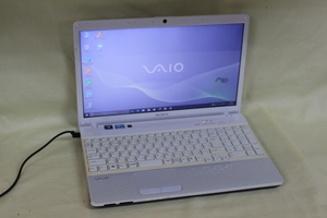 現状品ノートパソコン SONY VAIO VPCEH28FJ Windows10 COREi5 4GB 640GB 15.5inchワイド HD テンキー付 OS有 代引き可