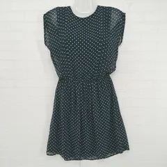 ◇ ◎ ZARA trafaluc 水玉 ドット ノースリーブ ミニ ワンピース サイズEUR M USA M MEX 28 ネイビー マルチ レディース E  【中古】 【1305160006053】