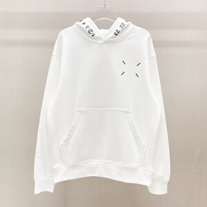 Maison Margiela メゾン マルジェラ ジップパーカー パーカ 数字 logo Logo Embroidery Hoodie ホワイト 中古 M TN 1