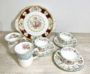 蘇さ(TPY167)　洋食器　MINTON　ミントン　ハドンホール　ロイヤルアルバート　プレート　マグ　おまとめ　中古品　100サイズ