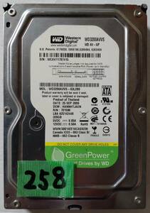 ★HDD-258・259 ２枚組 Western Digital WD3200AVVS-63L2B0 320GB SATA [注意]表示 ジャンク品 【格安発送！(クリックポスト＝185円)】★