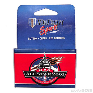 【NBA/新品】2001オールスター記念缶バッチ（ワシントンDC）【WINCRAFT】