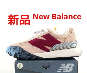 新品★New Balance UXC72 KX ニューバランス スニーカー 厚底 ヴィンテージ加工 ベージュ/ワイン 26cm 国内正規品