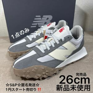 1円スタート売切り 新品未使用 ニューバランス スニーカー 26cm NEW BALANCE XC-72 グレー スエード ナイロン 靴 完売品 996 574