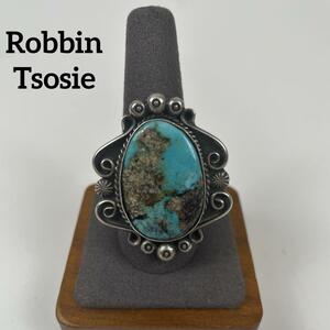 NAVAJO Robbin Tsosie ロビンツォーシー　ターコイズリング