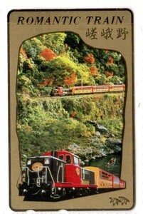 テレフォンカード・DE10・嵯峨野鉄道（使用済み）テレカ