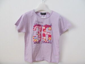 (40833)CUTE PARADISE 女の子 Tシャツ カットソー 半袖 ラベンダー系 130 タグ付き