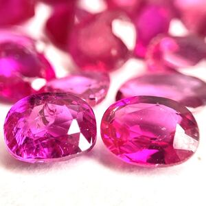 1円〜!!（天然ルビーおまとめ44ct）j 約8.8g ルース 裸石 宝石 ジュエリー jewelry ruby corundum コランダム 紅玉 w3 タ17