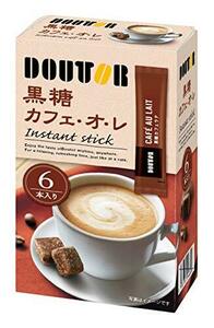 ドトールコーヒー インスタントスティック黒糖カフェオレ 6P ×6箱 インスタント(スティック)