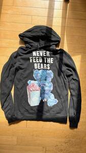 MILK BOY☆ミルクボーイ☆NEVER FEED THE BEARS☆パーカー☆ブラック☆M☆中古