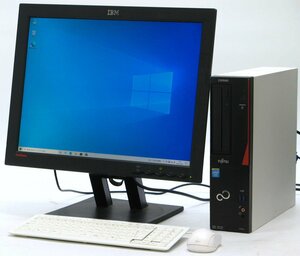 富士通 ESPRIMO D583/J FMVD10004 ■ 20インチ 液晶セット ■ Celeron-G1840/DVDROM/省スペース/Windows10 デスクトップ