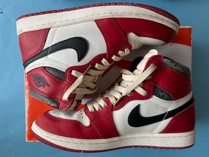 鑑定済/本物★NIKE AIR JORDAN 1 HIGH OG LOST＆FOUND CHICAGO★US8.5/26.5㎝★ナイキ エアジョーダン1 ロスト＆ファウンド シカゴ