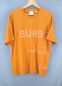 ★ BURBERRY バーバリー 8040692 半袖Tシャツ ロゴ入り S オレンジ 夏